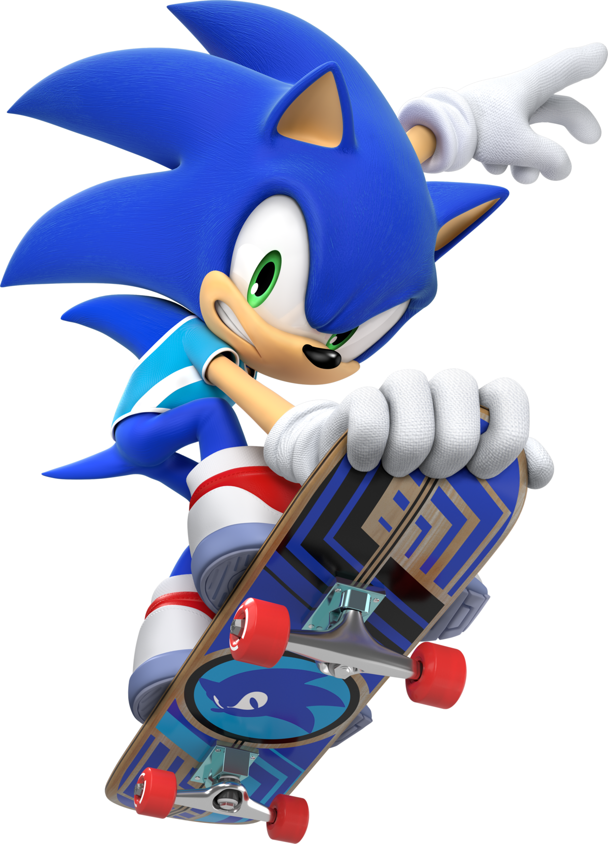 File:MSOGT Sonic Skateboarding.png - Super Mario Wiki, the Mario ...