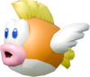 Model of an Eep Cheep from New Super Mario Bros. Wii.