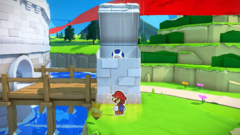 The owner of Toad Town's Weapon and Item Shop, a blue Toad trapped inside a tower near the walls of Peach's Castle.
