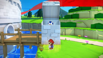 The owner of Toad Town's Weapon and Item Shop, a blue Toad trapped inside a tower near the walls of Peach's Castle.