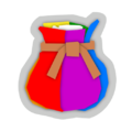 A small bag of confetti icon seen in the leaf memory puzzles