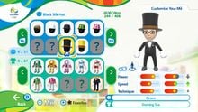 Hats and outfits selection at the Pousada in the Wii U version of [Mario & Sonic at the Rio 2016 Olympic Games.