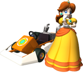 Mario Kart DS artwork: Princess Daisy