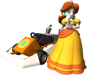 Mario Kart DS יצירות אמנות: הנסיכה דייזי