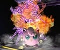 Jigglypuff uses its Rest move in Super Smash Bros. Melee