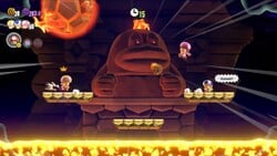 The Wonder Effect in the Wavy Ride through the Magma Tube level in Super Mario Bros. Wonder