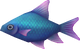 Model of a blue fish from Super Mario Galaxy.