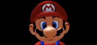 Mario showing the unnerved emotion in Super Mario Sunshine