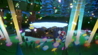 An image shown during the Sudden Death round of Shy Guys Finish Last in Paper Mario: The Origami King