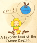 "A favorite food of the Crazy Dayzee." discovery from Nep-Enut Habitat in Yoshi and the Mysterious Book