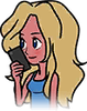 Amy Wario Kard sprite for WarioWare Gold