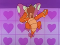 Kootie screaming after realizing that she kissed Luigi