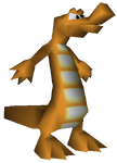 An unused model of a Re-Koil from Donkey Kong 64.