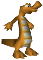 An unused model of a Re-Koil from Donkey Kong 64.