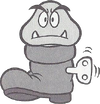A Kuribo's Goomba from Super Mario Bros. 3.