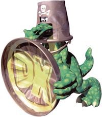 Artwork of a Koin from Donkey Kong Country 3: Dixie Kong's Double Trouble!