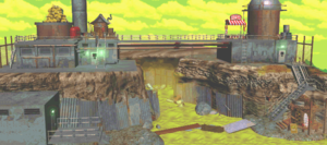 The world map of Kremkroc Industries, Inc. from Donkey Kong Country on Game Boy Advance.