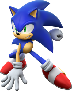 Artwork of Sonic from Mario & Sonic at the Olympic Games.