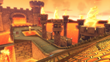 Another view of the castle in SNES Bowser Castle 3
