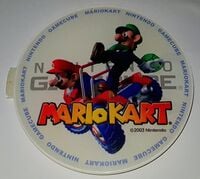 Official Mario Kart faceplate for the Nintendo GameCube, based the one seen in the Nintendo GameCube battle course from Mario Kart: Double Dash!!