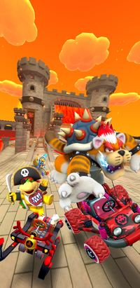 Look out for lava in the Mario Kart Tour Bowser Tour