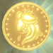 A Peach Medallion seen in Mario Kart World