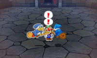 The trio were encountered by the Kamek duo before the boss battle