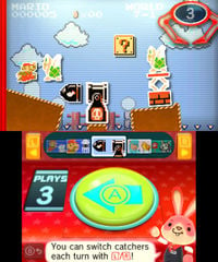 An example of a catcher in Nintendo Badge Arcade