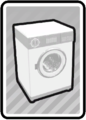 The front-loading Washing Machine as an unpainted card