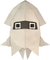 An origami Blooper from Paper Mario: The Origami King.