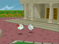 Lady Bow and Bootler in Paper Mario: The Thousand-Year Door