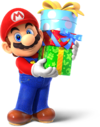 Holiday 2022 artwork of Mario