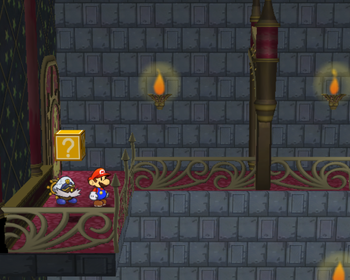 Third ? Block in Palace of Shadow of Paper Mario: The Thousand-Year Door.
