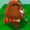 Squared screenshot of a Big Tail Goomba from Super Mario 3D Land.