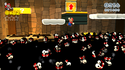 Screenshot of Mario avoiding a Fuzzy Horde in Fuzzy Time Mine in Super Mario 3D World