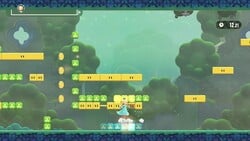 A section of the Dizzy Dash Sprint with Rotating Blocks from the attraction Mysterious! Maze Race from the game Super Mario Bros. Wonder – Nintendo Switch 2 Edition + Meetup in Bellabel Park