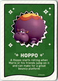 One of the Super Mario Bros. Wonder Trading Cards.