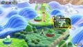 Luigi on the world map of a grassy world, possibly the first world in the game