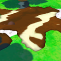 Brown-and-white goop