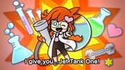 Penny presenting the Jet Tank One