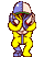 Dr. Crygor twisting his arms, from WarioWare: Touched!.
