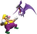 Wario fights a Cractyl in Wario World.