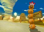 The icon for Dry Dry Desert, from Mario Kart Double Dash!!.