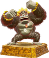 Statue of Kong Bananza in Donkey Kong Bananza: DK Island & Emerald Rush