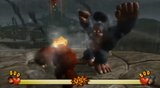 The fight with Ninja Kong during Kong of the Mountain, a level exclusive to the New Play Control! version
