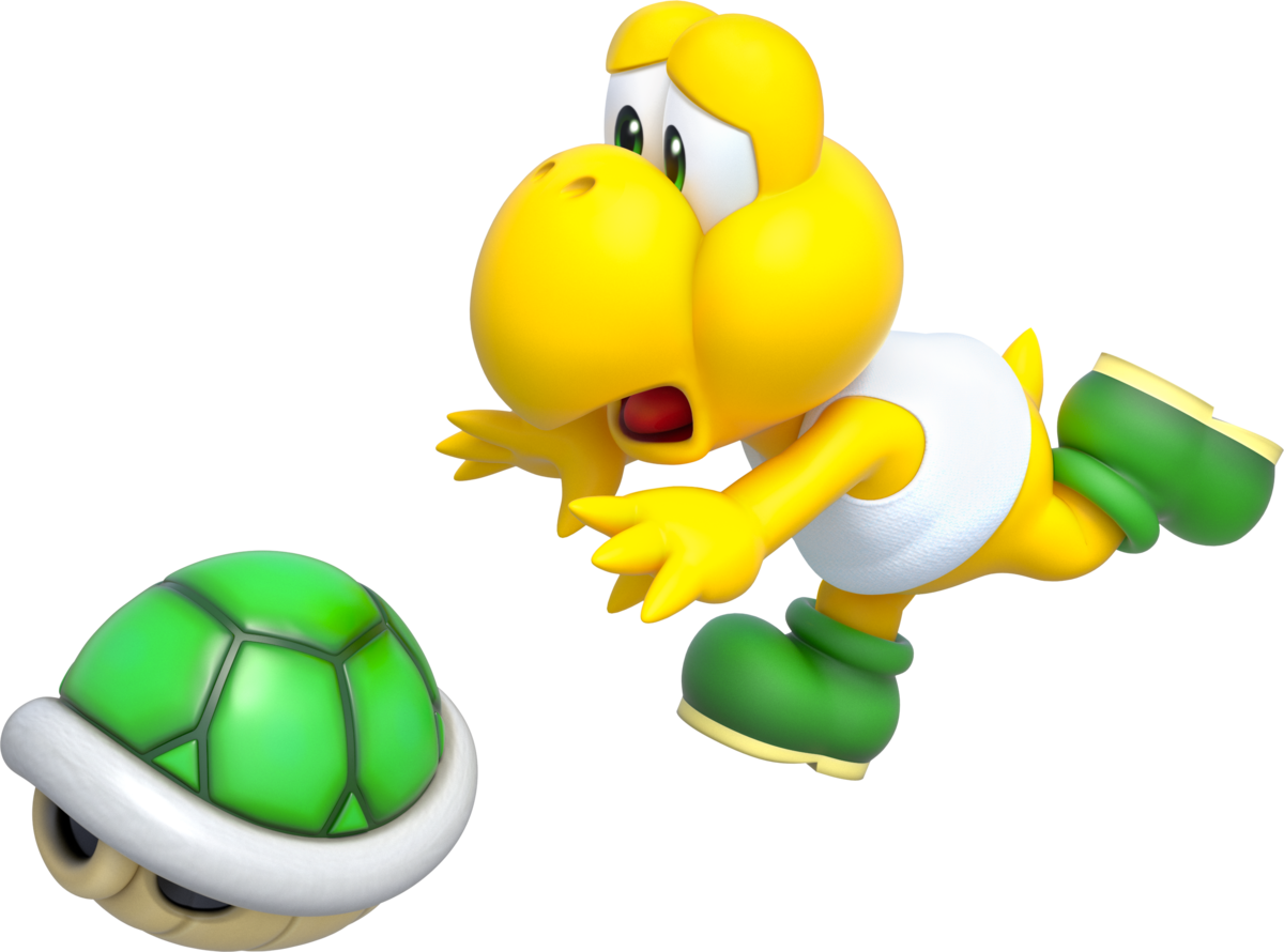yellow turtle mario