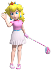 Artwork of Peach in Mario Golf: Super Rush