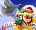 The course icon of the R/T variant with Bowser (Santa)
