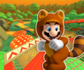 The course icon of the T variant with Tanooki Mario