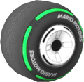 The Slick_Black tires from Mario Kart Tour